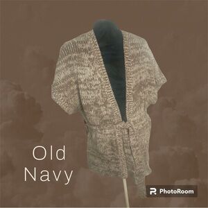 Old Navy Belted Knitted Cardigan Sweater Small EUC